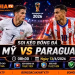Soi Kèo Bóng Đá Mỹ vs Paraguay, 08h00 Ngày 13/6/2026